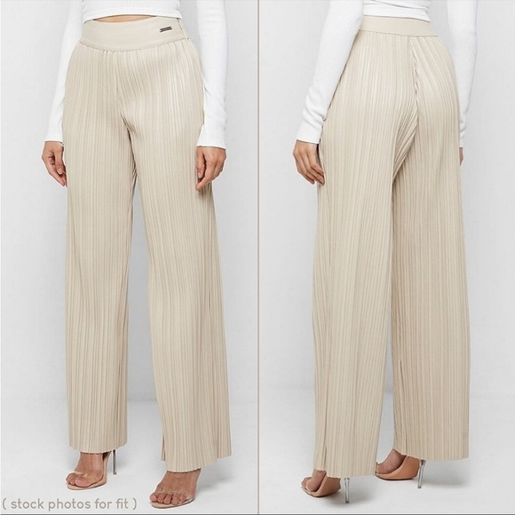Manière de Voir pleated leather trousers - Picture 1 of 2
